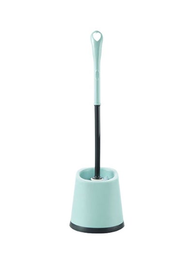 Buy Toilet Brush With Holder Set Blue/Black 13.5x47cm in UAE