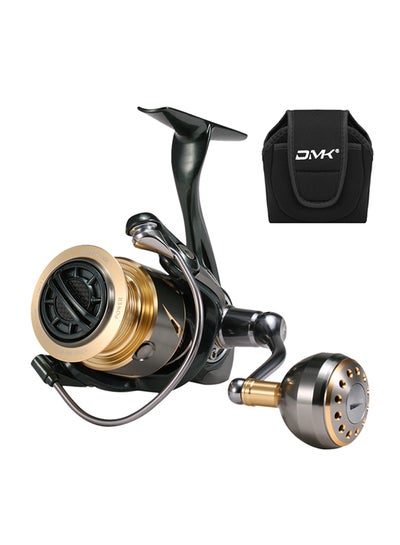 Buy 800-5000 Series Spinning Fishing Reel With Case 14x13.5x9.5cm in UAE