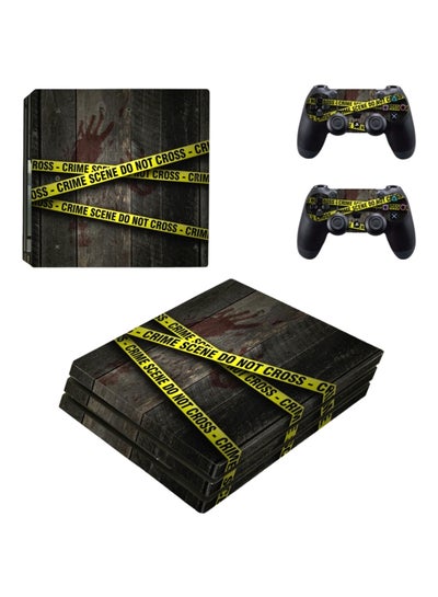 اشتري 4-Piece Crime Scene Do Not Cross Themed Console And Controller Sticker Set PlayStation 4 في مصر