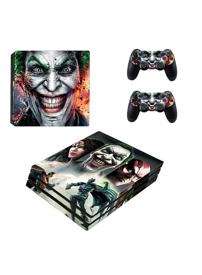 Buy 4-Piece Joker Batman Vs Superman Themed Console And Controller Sticker Set For PlayStation 4 in Egypt