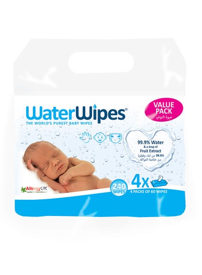 Buy Baby Wipe Original 240 Wipes (4x60 Wipes) in UAE