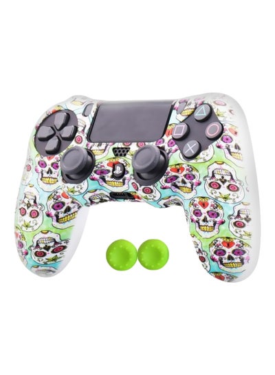 Buy 4-Piece Water Transfer Themed Controller Sticker With Thumb Grip Cap Set For PlayStation 4 in Egypt