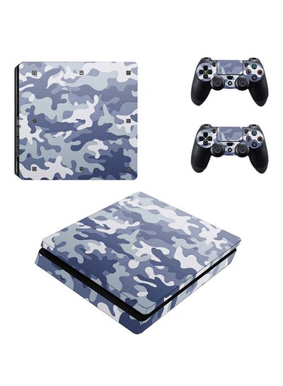 Buy 4-Piece Camouflage Themed Console And Controller Sticker For PlayStation 4 in Egypt
