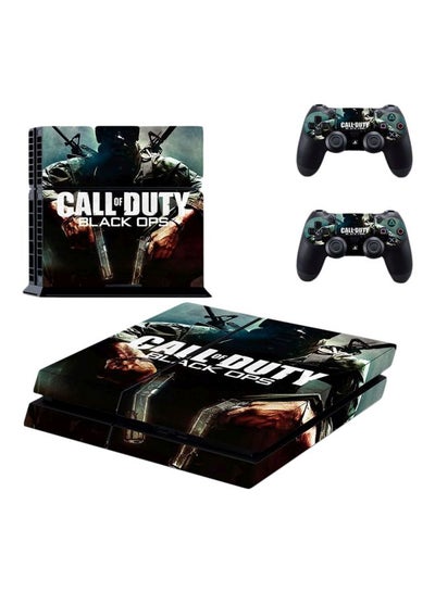 اشتري طقم ملصقات من 4 قطع بطبعة لعبة Call Of Duty : Black Ops لذراع تحكم وجهاز ألعاب بلايستيشن 4 من سوني في مصر