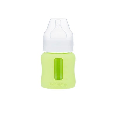 Buy Wide Neck Feeding Bottle With Sleeve, 120 ml in UAE