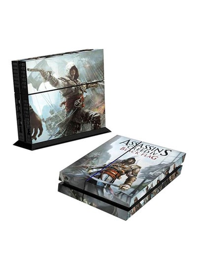 Buy 2-Piece Assassins Creed Black Flag Themed Console Sticker For PlayStation 4 in Egypt