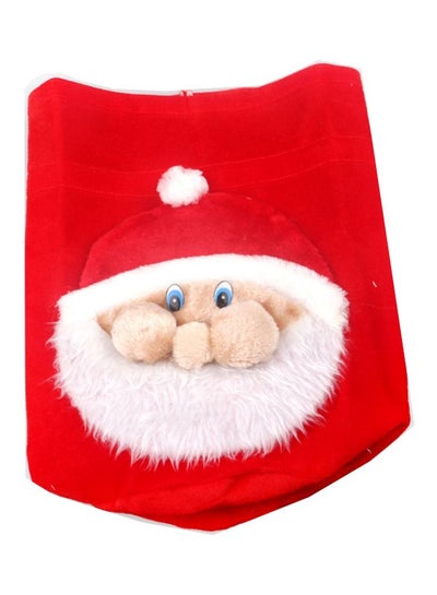 Buy Santa Face Christmas Gift Bag Red/White/Beige in UAE
