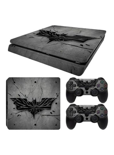 Buy 3-Piece Skin Sticker Cover For PS4 Slim And 2 Controller Set in Egypt