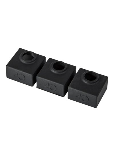 Buy 3-Piece Heat Block Silicone Case Cover For 3D Printer Black in Saudi Arabia