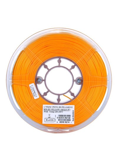 Buy PETG 3D Printer Filament Solid Yellow in UAE