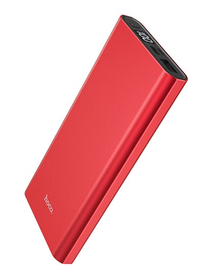 Buy 10000.0 mAh 2-Port Ultra Thin Digital Display Power Bank Red/Black in Egypt