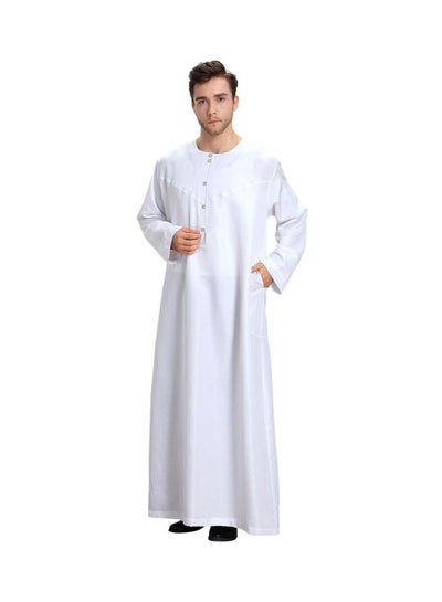 Buy Pack Of 52 Long Sleeves Kandora White in Saudi Arabia