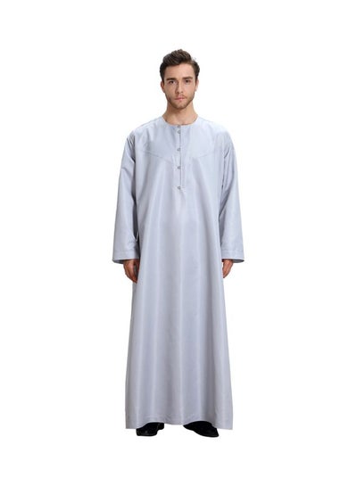 اشتري 54 Pack Round Neck Kandora رمادي في السعودية