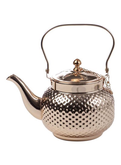 Buy Brass Dotted Kettle Brass 2L 20x20x15cm in Saudi Arabia