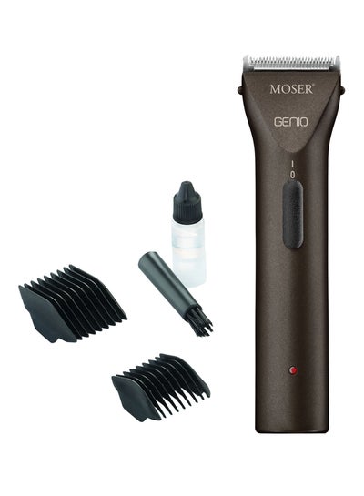 Buy Genio Professional Cordless Hair Clipper Set Brown/Black in UAE