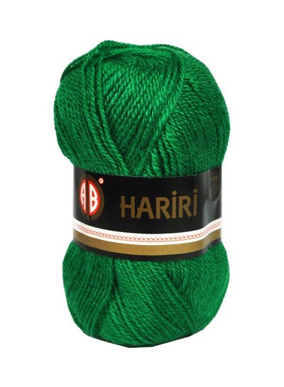 Buy Hariri Knitting Yarn Green (144) 132meter in UAE