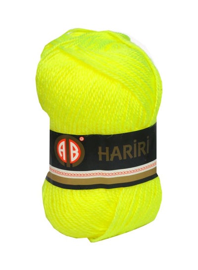 Buy Hariri Knitting Yarn Neon Green (147) 132meter in UAE