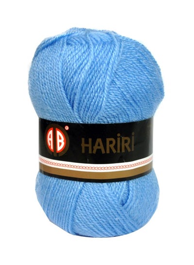 Buy Hariri Knitting Yarn 161 Baby Blue 132meter in UAE