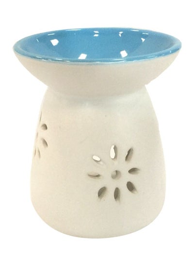 اشتري Ceramic Incense Oil Burner أبيض/أزرق 42سم في الامارات