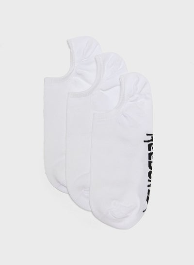 Buy 3 Pack Training Essential No Show Socks White/Black in Egypt