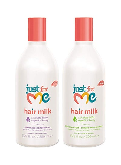 Buy 2-Piece Hair Milk Conditioner And Cleanser Set in UAE