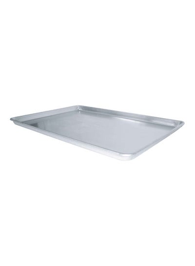 Buy Aluminium Tray Silver 60x45x2.5cm in Saudi Arabia