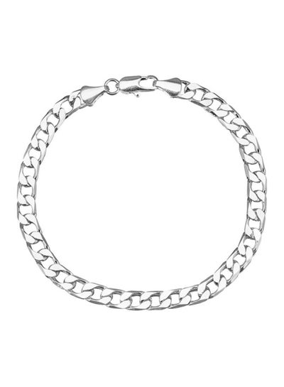 Buy Fine Silver Plated Link Chain Bracelet in UAE