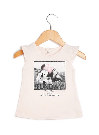 Buy Infant Girls Printed Top Pink in UAE