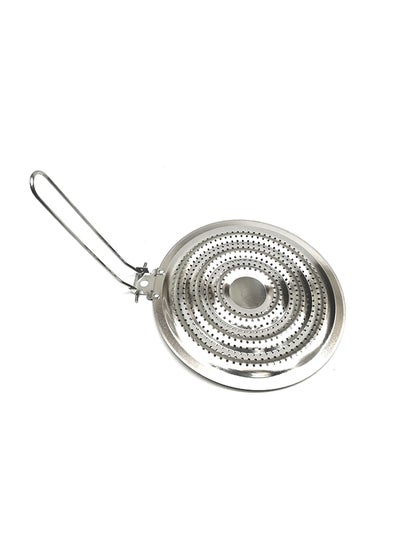 Buy Steel Simmer Ring Heat Diffuser Silver 21cm in Saudi Arabia