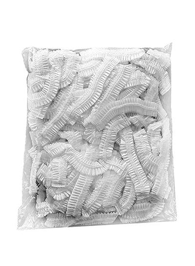 Buy 100-Piece Shower Cap Clear 8x6x2inch in Egypt