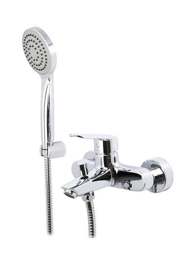 Buy Bath Mixer With Hand Shower Silver in Saudi Arabia