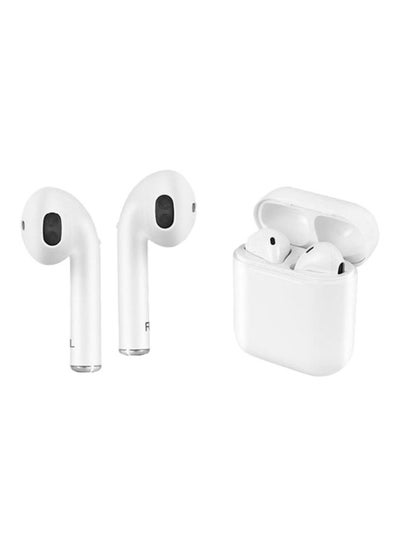 Buy I8X Bluetooth In-Ear Earphones With Charging Box White in Saudi Arabia