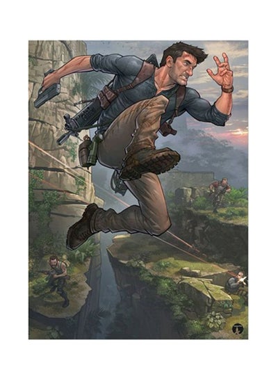 Buy Video Game Uncharted Metal Plate Poster Multicolour 15x20centimeter in UAE