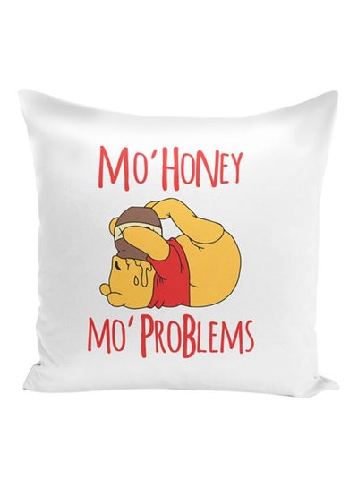 Buy Cartoon Printed Decorative Pillow Red/Yellow/White 16x16x7inch in UAE