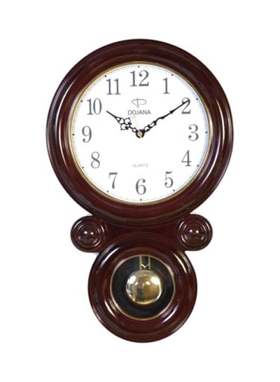 Buy Analog Wall Clock Red/White in Saudi Arabia