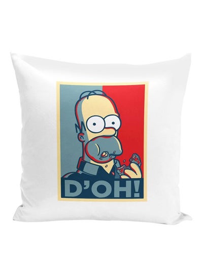 اشتري Homer Simpson Throw Pillow With Stuffing متعدد الألوان 16x16 بوصة في الامارات