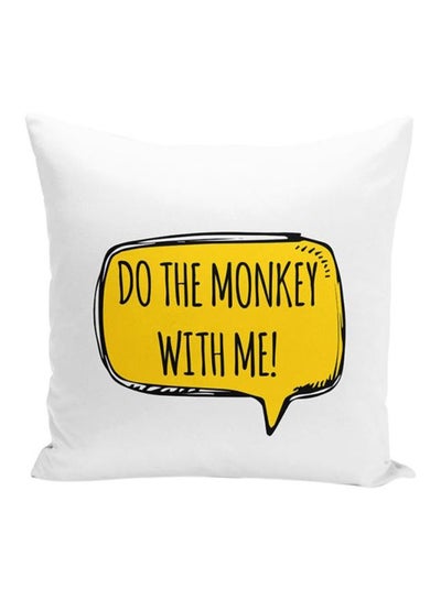 اشتري Johny Bravo Monkey Throw Pillow With Stuffing متعدد الألوان 16x16 بوصة في الامارات