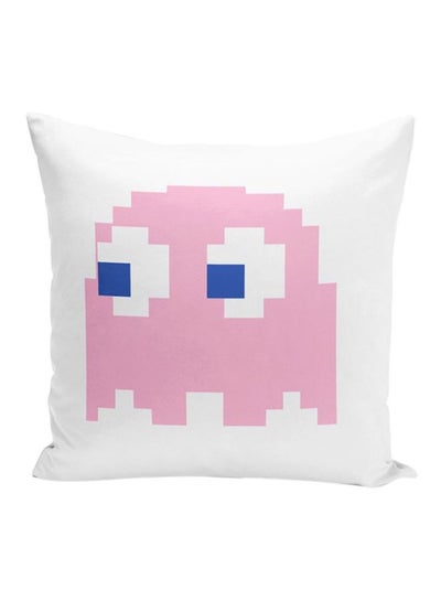 اشتري Pink Ghost Pacman Throw Pillow With Stuffing متعدد الألوان 16x16 بوصة في الامارات