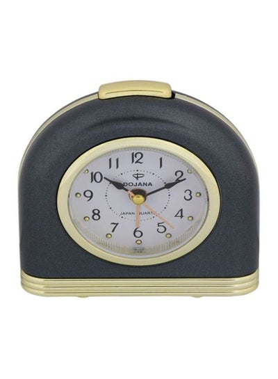 Buy Analog Alarm Clock Grey/Black/Gold in Saudi Arabia
