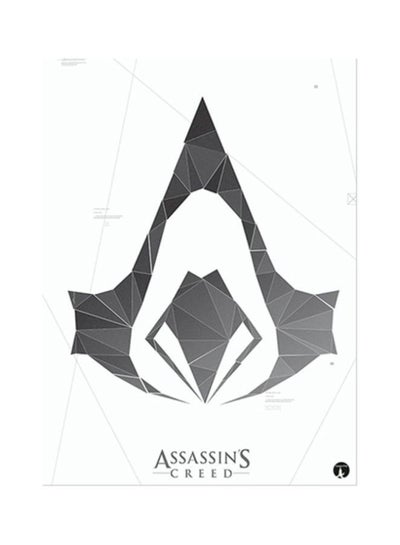 Buy Video Game Assassin's Creed Metal Plate Poster Multicolour 15x20cm in UAE