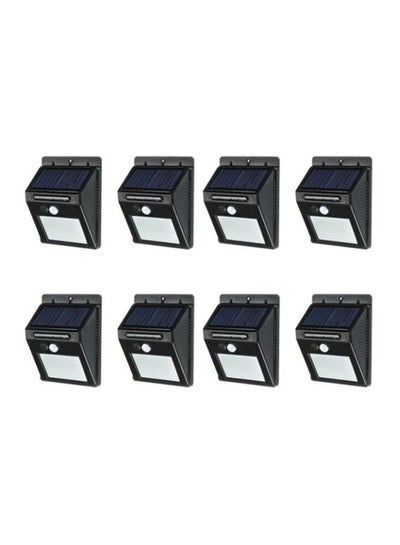 Buy 8-Piece Night Sensor Light Black/White 1kg in Saudi Arabia