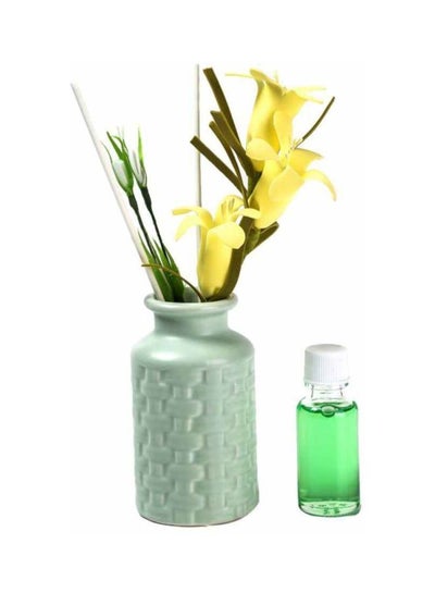 Buy Decorative Floral Aroma Diffuser Green 10x7x23centimeter in Saudi Arabia