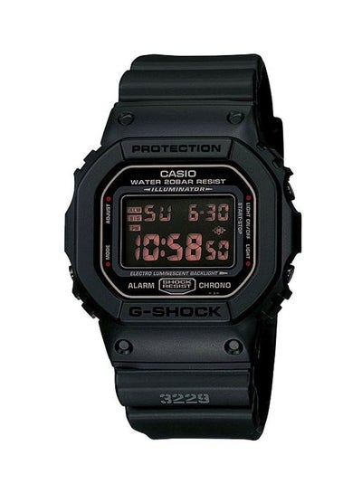 Buy Men's Round Shape Resin Band Digital Wrist Watch - Black - DW-5600MS-1DR in Saudi Arabia