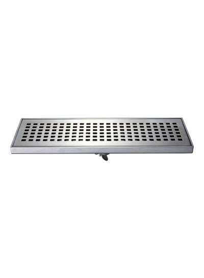 Buy Rectangular Floor Drain Silver 30x10mm in UAE