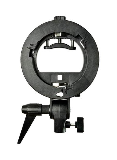 اشتري S-Type Umbrella Holder For Speedlite Flash Snoot Softbox أسود في السعودية