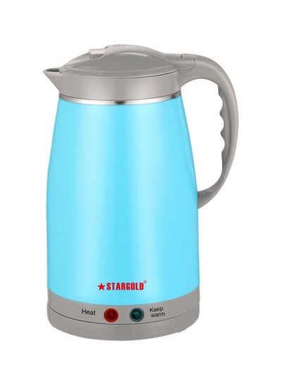 blue grey kettle