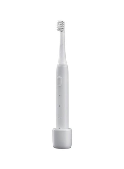 Buy Ultrasonic Electric Toothbrush Grey/White 21.85x1.9x2.3cm in UAE