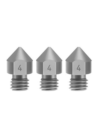 Buy 3-Piece Titanium Alloy 3D Printer Nozzle Silver in UAE