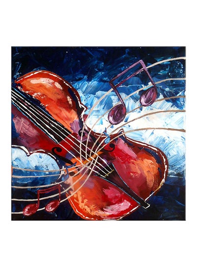 Buy Violin Canvas Painting Multicolour 40x40cm in Egypt