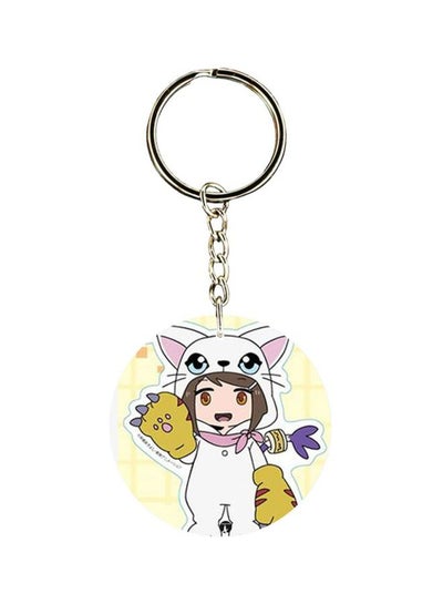 Buy Anime Digimon Printed Keychain in Saudi Arabia